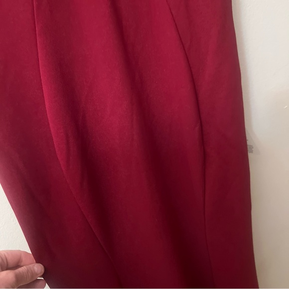 NWT Bariano MORGAN dark Red Formal Raceback Long Dress Christmas Party 12/L - Picture 4 of 10